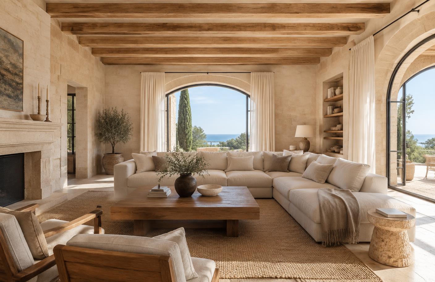 Immaculately prepared Mediterranean villa interior